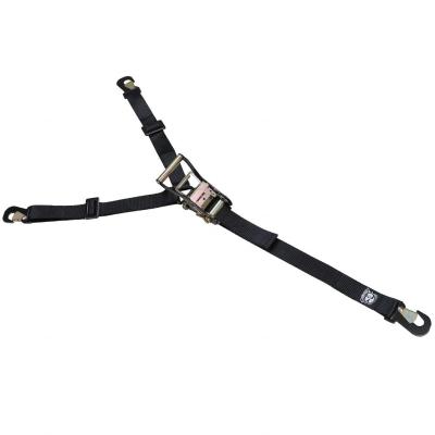 Horizontal Tire Ratcheting Y Tie-Down Strap Bulldog Winch