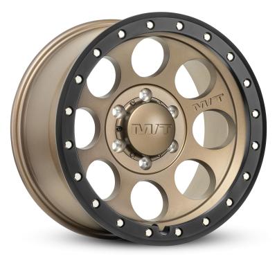 Classic PRO Wheel 17X9 5 x 8X170 Hub Bore 4.929 Satin Bronze W/Black Lip Zinc Bolts Mickey Thompson