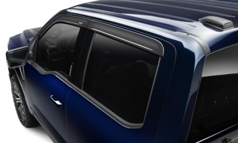 Low Profile Ventvisor Deflector Smoke Outside Mount 4 Piece For 2018-2025 Jeep Wrangler JL 4 Door 2020-2025 Jeep Gladiator Husky Liners