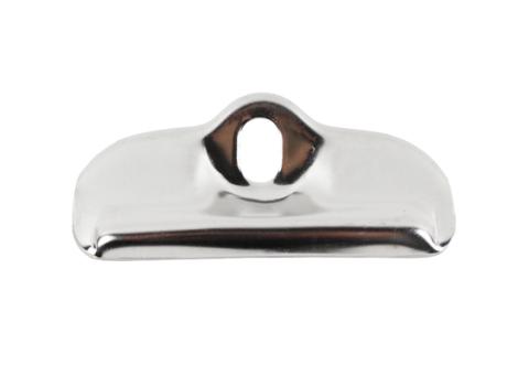 Jeep CJ Battery Tray Clamp 76-86 CJ Polished Silver Kentrol