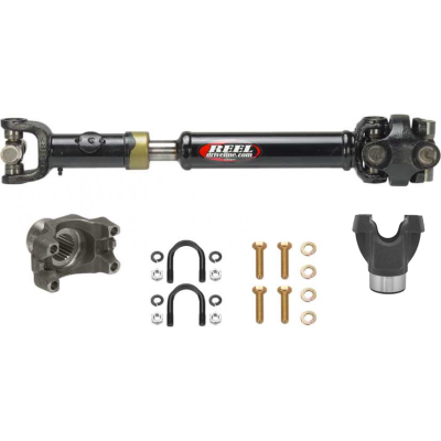 Jeep JL Rear Driveshaft 2018-Up Jeep Wrangler JL Rubicon Hybrid Electric 2.0L Turbo Heavy Duty 1350 Double Cardan Rear Driveshaft with Double Cardan Joint, 2 Door Automatic Transmission Reel Driveline