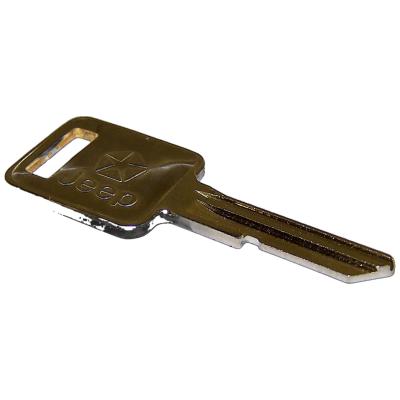 Ignition Key Blank for Select Jeep YJ, CJ-5, CJ-7, CJ-8, XJ, MJ, SJ, J-Series Crown Automotive