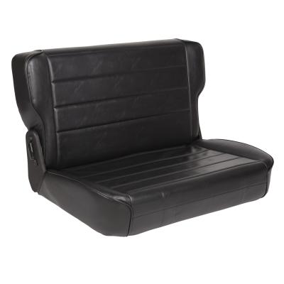 Seat Rear Fold Tumble 86-95 CJ &amp; Wrangler YJ Vinyl Black Smittybilt