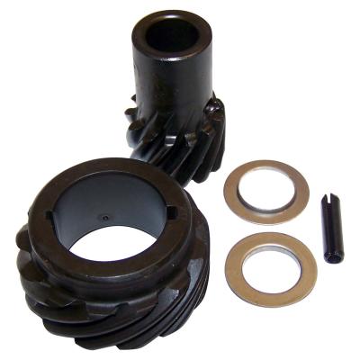Distributor and Gear Kit for 1971-1991 Jeep CJs, SJ, J-Series, C101 w/ V8 Engine Crown Automotive