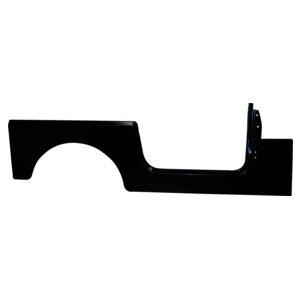Right Side Panel, Black paintable w/out Jeep Logo for 76-95 CJ-7 &amp; YJ Wrangler Crown Automotive