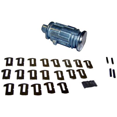 Coded Ignition Cylinder with 2 Non-Transponder Keys for Select 97-07 Jeep Models Crown Automotive