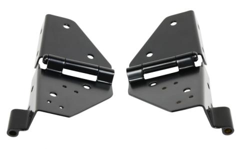 Jeep CJ/YJ Windshield Hinge Pair 76-95 CJ and Wrangler YJ Powdercoat Black Kentrol