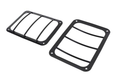 Jeep JK Taillight Guard Pair 07-18 Wrangler JK Powdercoat Black Kentrol