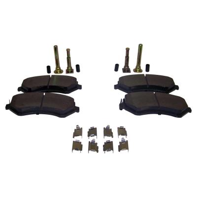 Front Brake Pad Master Kit for 02-07 KJ Liberty, Incl. Pad, Pin Set &amp; Springs Crown Automotive