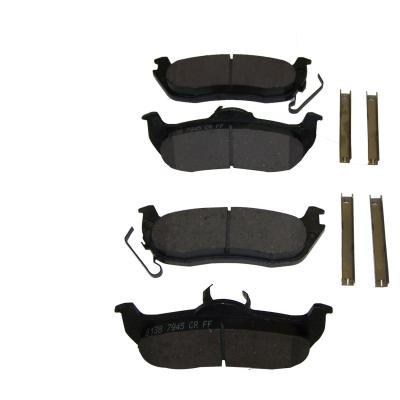 Rear Brake Pad Set for Jeep 2005-2010 Grand Cherokee w/o SRT8 &amp; Commander Crown Automotive