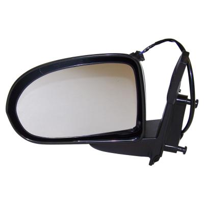 Left Power, Manual Folding Mirror for 2007-2010 Jeep MK Compass, Textured Black Crown Automotive