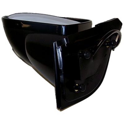 Left Power, Manual Folding Mirror for 2007-2010 Jeep MK Compass, Textured Black Crown Automotive