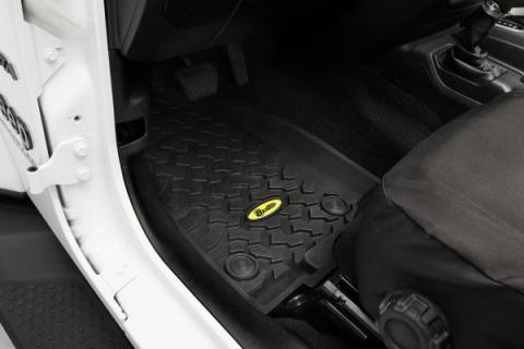 Floor Mats Jeep '20-26 Gladiator '18-26 Wrangler JL Front Black Bestop