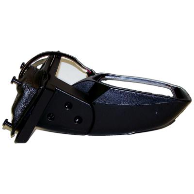 Black ; Right Power, Manual Folding Mirror for Jeep 2007-2010 MK Patriot Crown Automotive