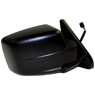 Right Power, Heated, Manual Folding Mirror for 2007-15 Jeep MK Patriot, Black Crown Automotive
