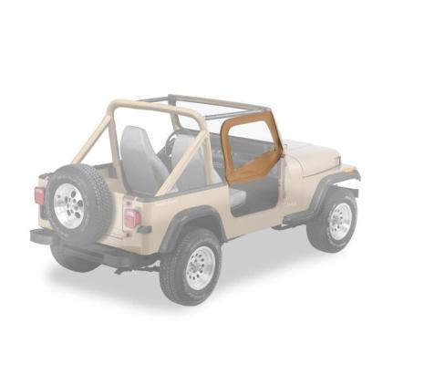 Rounded Upper Half Doors Rear Corner Jeep 1988-1995 Wrangler YJ Fits Supertop Classic 54599, 51599 Spice Bestop
