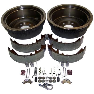 Rear Drum Service Brake Kit for Jeep XJ, MJ, YJ w/ 10 Inch x 2.5 Inch Drums Crown Automotive