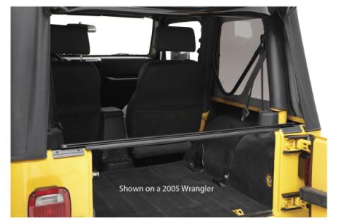 Jeep Tailgate Bar For Jeep 2007-2018 Wrangler JK OEM Tops Black Bestop