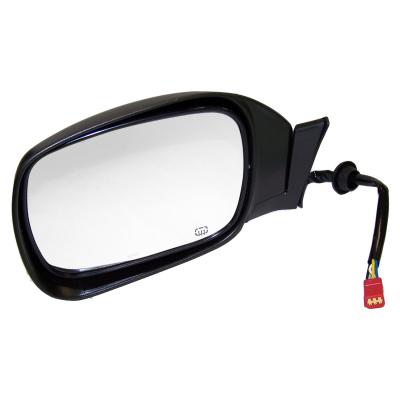 Left Power, Heated, Manual Folding Mirror for 1997-2001 Jeep XJ Cherokee, Black Crown Automotive