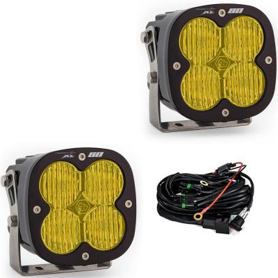 LED Light Pods Baja Amber Lens Wide Cornering Pattern Pair XL80 Series Baja Designs