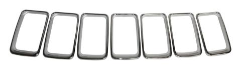Polished Chrome Grille Insert Set for 2014-2016 Jeep WK Grand Cherokee Crown Automotive