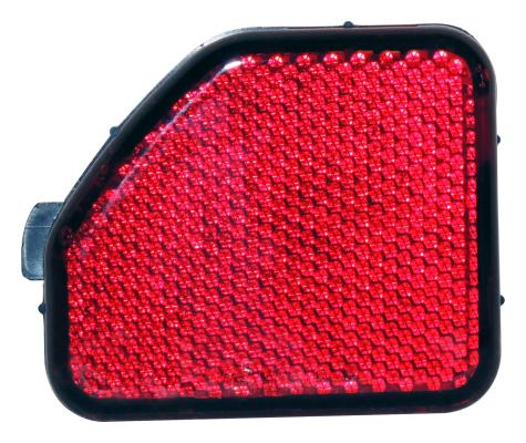 Right Rear Fascia Reflector for 2018+ Jeep JL Wrangler, Red Plastic Crown Automotive