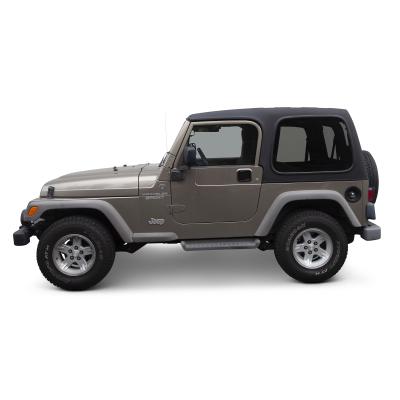 Tonneau Cover OEM Soft Top W/ Channel Mount Denim Black 87-91 Wrangler YJ Smittybilt