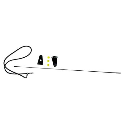 Black Antenna Kit for 1975-1995 Jeep CJ's &amp; YJ Wrangler, Includes Bracket Crown Automotive