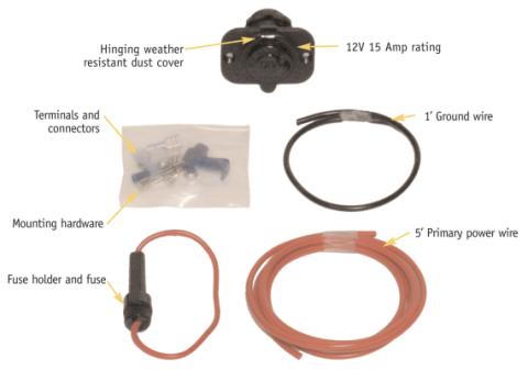 Power Outlet Universal 12V Black Tuffy Security Products