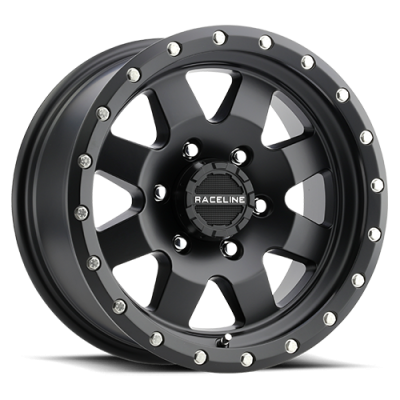 Aluminum Wheels 15x8 Defender 935B Satin Black Multi Spoke -24 Offset 5 on 139.7 Bolt Pattern 107.95 Bore Raceline