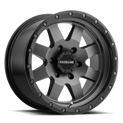 Aluminum Wheels 17x9 Defender 935G Gunmetal Gray Multi Spoke -12 Offset 5 on 127 Bolt Pattern 83.82 Bore Raceline