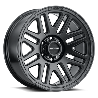 Aluminum Wheels 20x9 Outlander 944B Satin Black -12 Offset 8 on 165.1 Bolt Pattern 125.2 Bore Raceline