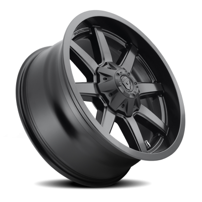 Aluminum Wheels 18X9 Maverick D436 8 On 165.1 Satin Black 125.1 Bore -12 Offset 8 Spoke Fuel Off Road Wheels