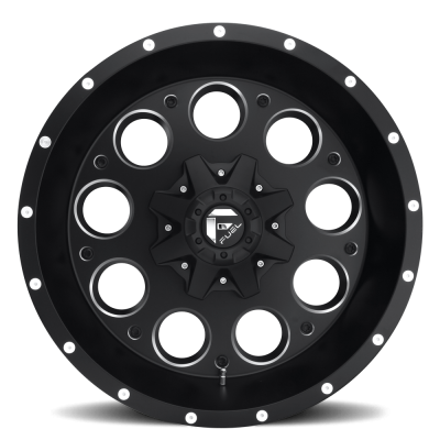 Aluminum Wheels 18X9 Revolver D525 5 On 114.3/5 On 127 Matte Black/Milled 78.1 Bore -12 Offset Fuel Off Road Wheels