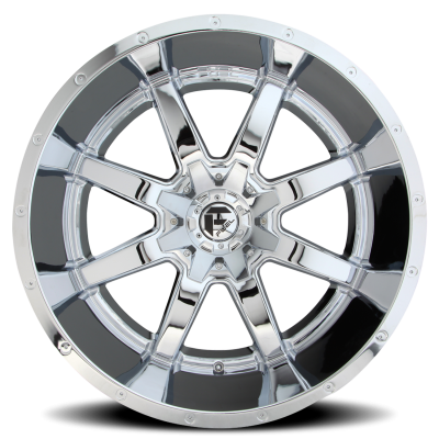 Aluminum Wheels 22X10 Maverick D536 8 On 170 Chrome 125.1 Bore 10 Offset Fuel Off Road Wheels