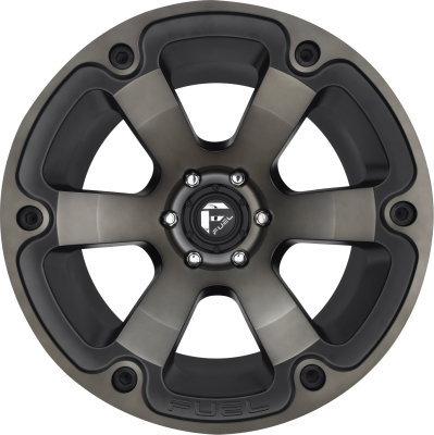 Aluminum Wheels 20X9 Beast D564 6 On 135 Matte Black/Machined Dark Tint 87.1 Bore 20 Offset 6 Spoke Fuel Off Road Wheels