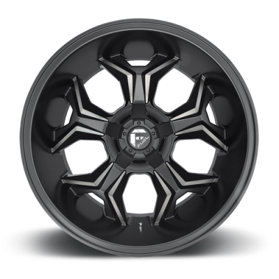 Aluminum Wheels 20X9 Avenger D605 6 On 135/6 On 139.7 Matte Black/Machined Dark Tint 106.3 Bore 20 Offset 5 Spoke Fuel Off Road Wheels
