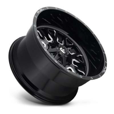 Aluminum Wheels 22X10 Stroke D611 6 On 135/6 On 139.7 Gloss Black Milled 106.3 Bore -18 Offset Fuel Off Road Wheels