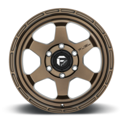 Aluminum Wheels 17X9 Shok D666 6 On 114.3 Matte Bronze 66.06 Bore 1 Offset Fuel Off Road Wheels
