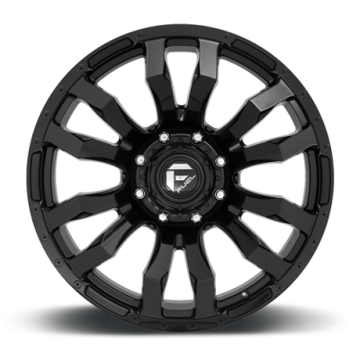 Aluminum Wheels 20X10 Blitz D675 8 On 170 Gloss Black 125.1 Bore -18 Offset Multi Spoke Fuel Off Road Wheels