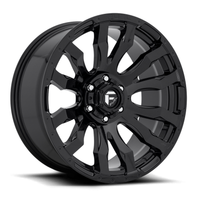 Aluminum Wheels 20X10 Blitz D675 5 On 139.7 Gloss Black 78.1 Bore -18 Offset Multi Spoke Fuel Off Road Wheels