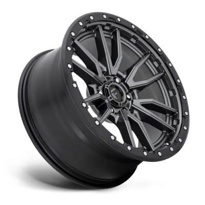 Aluminum Wheels 17X9 Rebel D680 6 On 135 Matte Gunmetal Gray Black Bead Ring 87.1 Bore 1 Offset Fuel Off Road Wheels