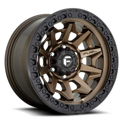 Aluminum Wheels 20X10 Covert D696 6 On 139.7 Matte Bronze Black Bead Ring 106.1 Bore -18 Offset Multi Spoke Fuel Off Road Wheels