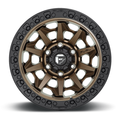 Aluminum Wheels 20X10 Covert D696 6 On 139.7 Matte Bronze Black Bead Ring 106.1 Bore -18 Offset Multi Spoke Fuel Off Road Wheels