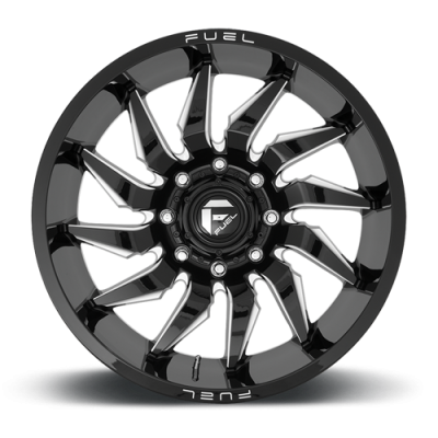 Aluminum Wheels 22X10 Saber D744 5 On 139.7 Gloss Black Milled 78 Bore -18 Offset Fuel Off Road Wheels