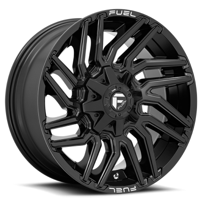Aluminum Wheels 22X12 Typhoon D776 8 On 165.1 Gloss Black 125.2 Bore -44 Offset Fuel Off Road Wheels