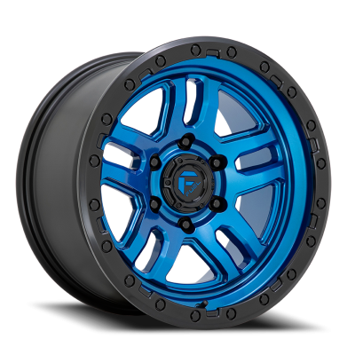 Aluminum Wheels 17X9 AMMO D790 6 On 135 Blue W/Black Lip 87.1 Bore -12 Offset Fuel Off Road Wheels