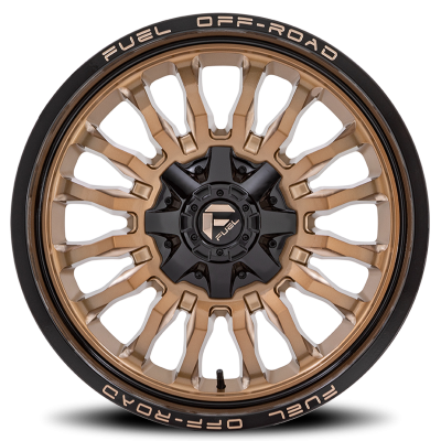 Aluminum Wheels 20X9 Arc D797 6 On 139.7 Platinum Bronze/Black Lip 106.1 Bore 1 Offset Fuel Off Road Wheels