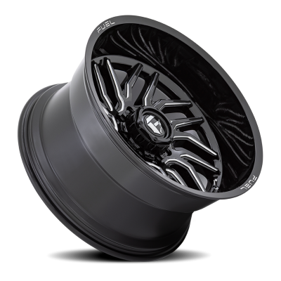 Aluminum Wheels 20X9 Hurricane D807 6 On 135 Gloss Black Milled 87.1 Bore 1 Offset Fuel Off Road Wheels