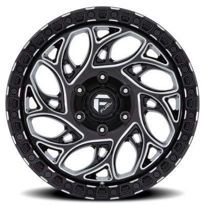 Aluminum Wheels 18X9 Runner OR D840 6 On 135 Gloss Black Milled 87.1 Bore -12 Offset Fuel Off Road Wheels